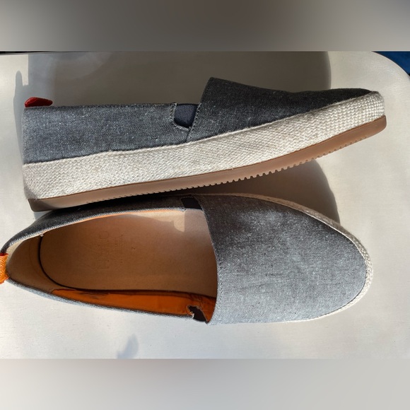 Men's SZ 8 MULO Gray Linen Espadrilles - Picture 2 of 7